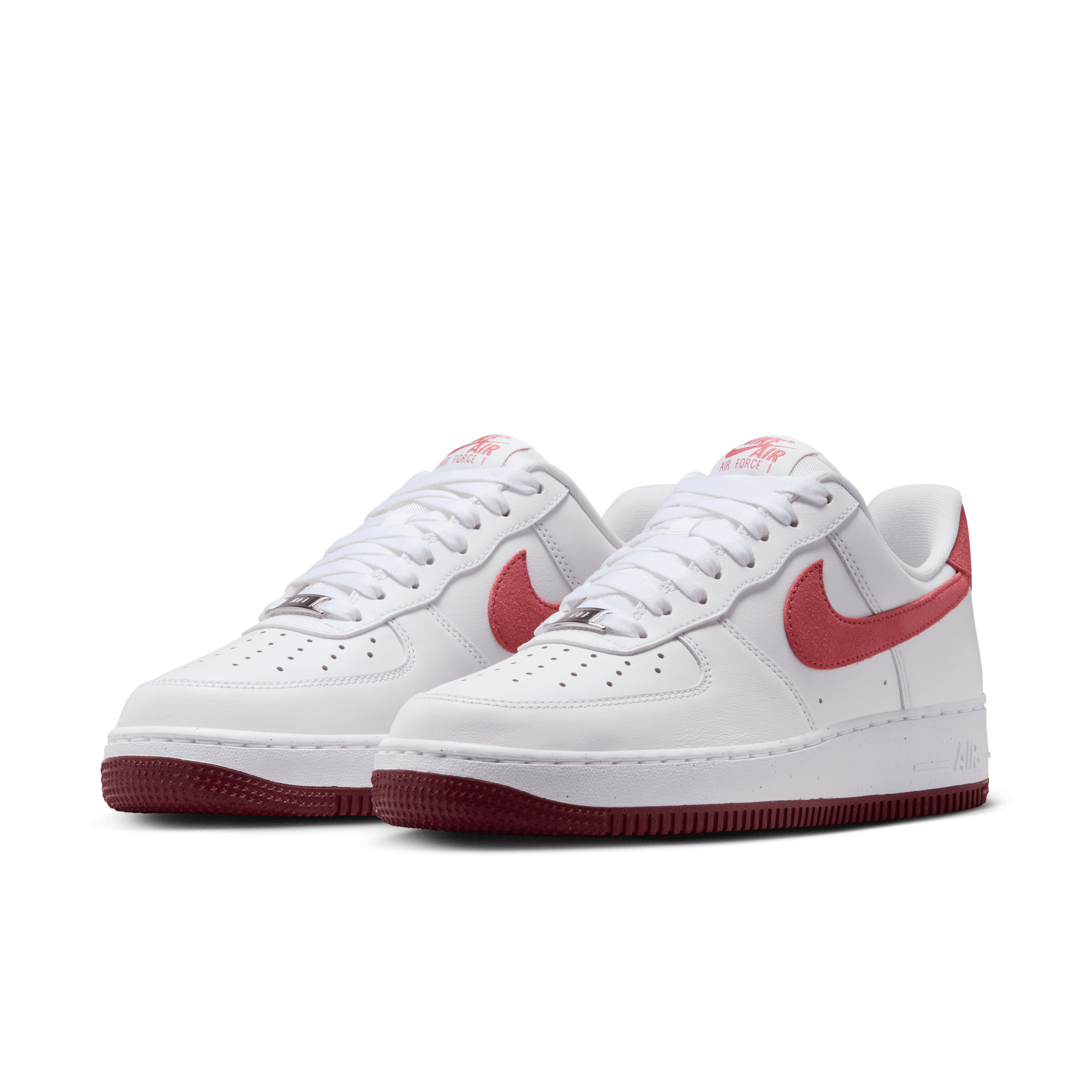 Nike Women Air Force 1 07 White Dragon Red Nohble