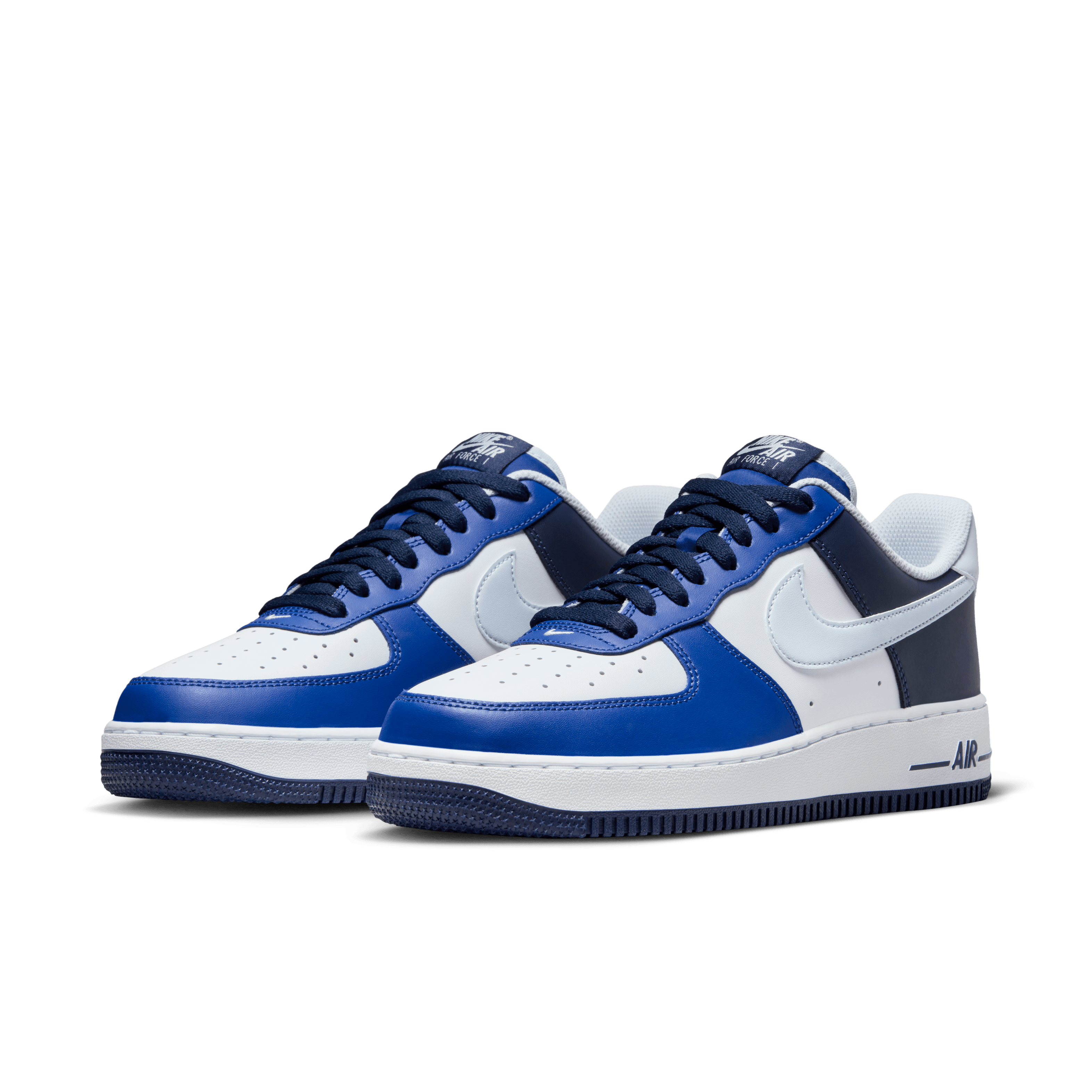 Nike Men Air Force 1 07 LV8 White Football Grey Game Royal Nohble