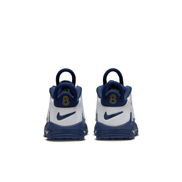 Nike - Boy - TD Air More Uptempo - White/Midnight Navy/Metallic Gold