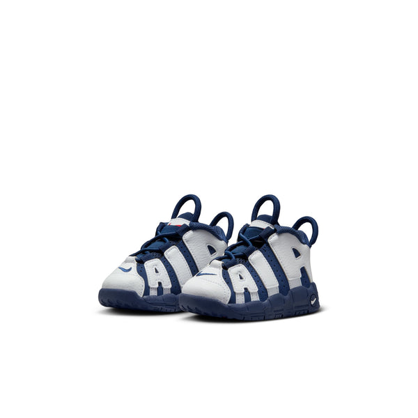 Nike - Boy - TD Air More Uptempo - White/Midnight Navy/Metallic Gold