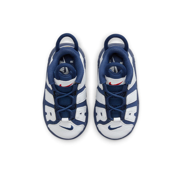 Nike - Boy - TD Air More Uptempo - White/Midnight Navy/Metallic Gold