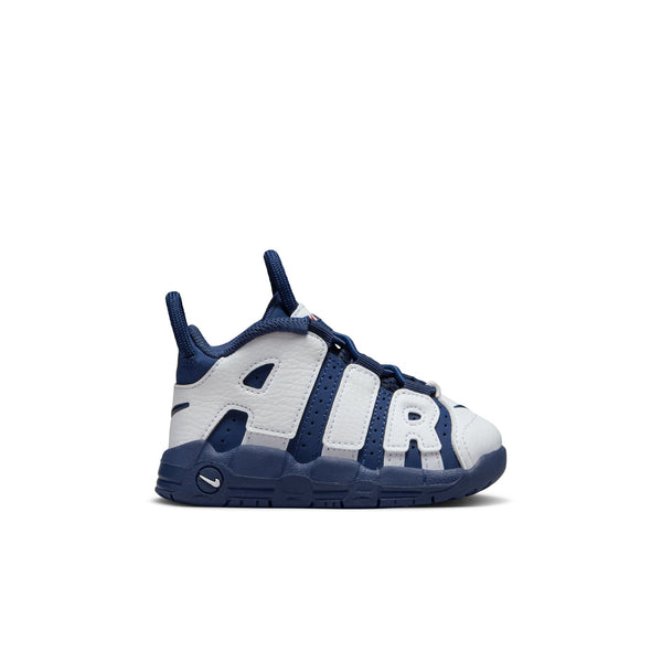 Nike - Boy - TD Air More Uptempo - White/Midnight Navy/Metallic Gold