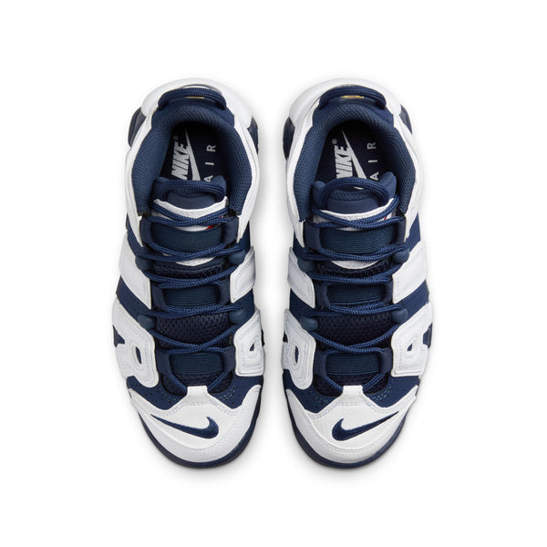 Nike - Boy - GS Air More Uptempo - White/Midnight Navy/Metallic Gold