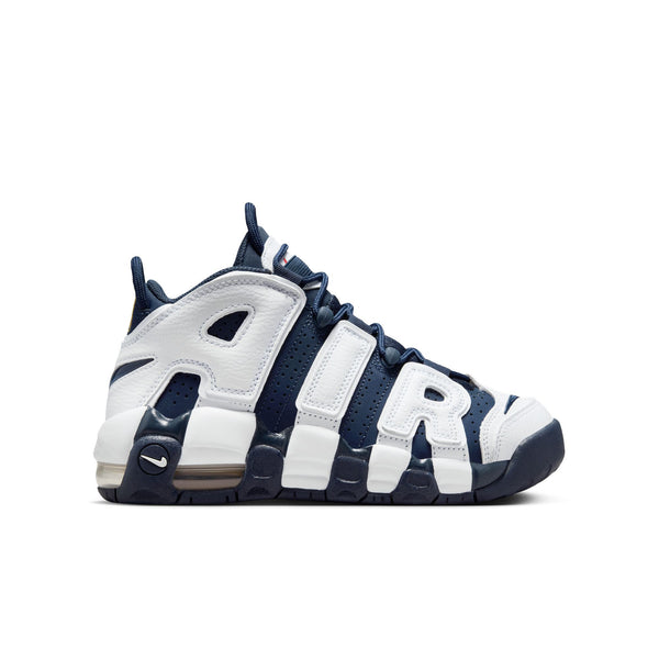 Nike - Boy - GS Air More Uptempo - White/Midnight Navy/Metallic Gold