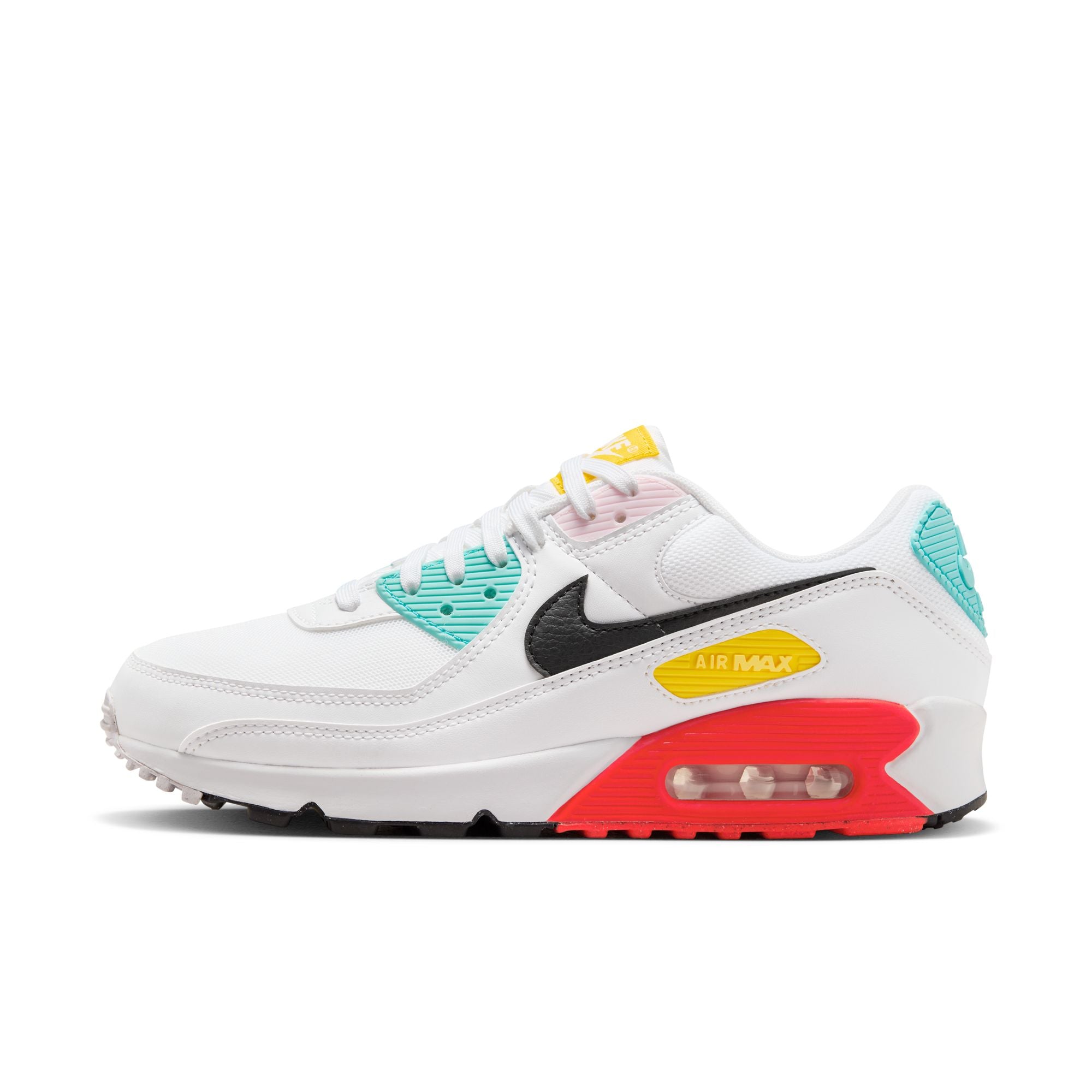 Nike Women Air Max 90 NN White/Black/Pink/Crimson