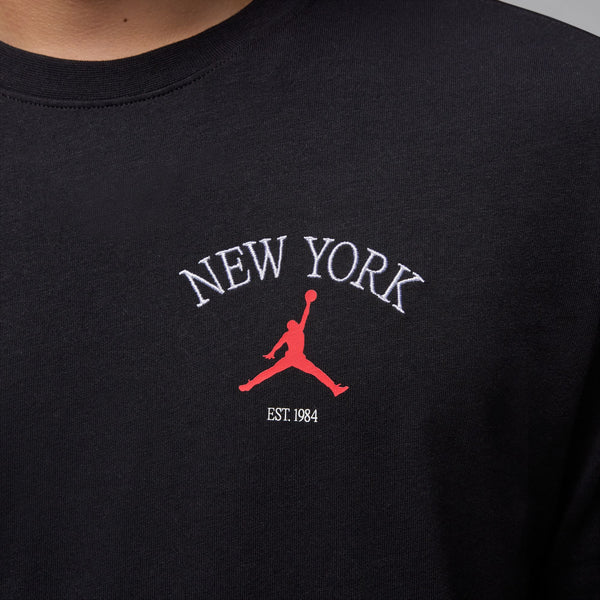 Jordan - Men - Embroidered Jordan NY Tee - Black