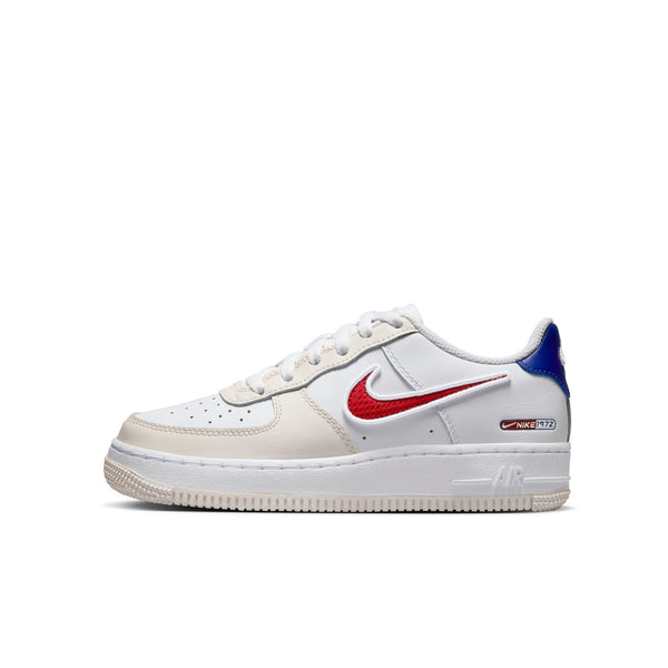 Nike - Boy - Air Force 1 LV8  - White/Deep Royal Blue/Gym Red/White