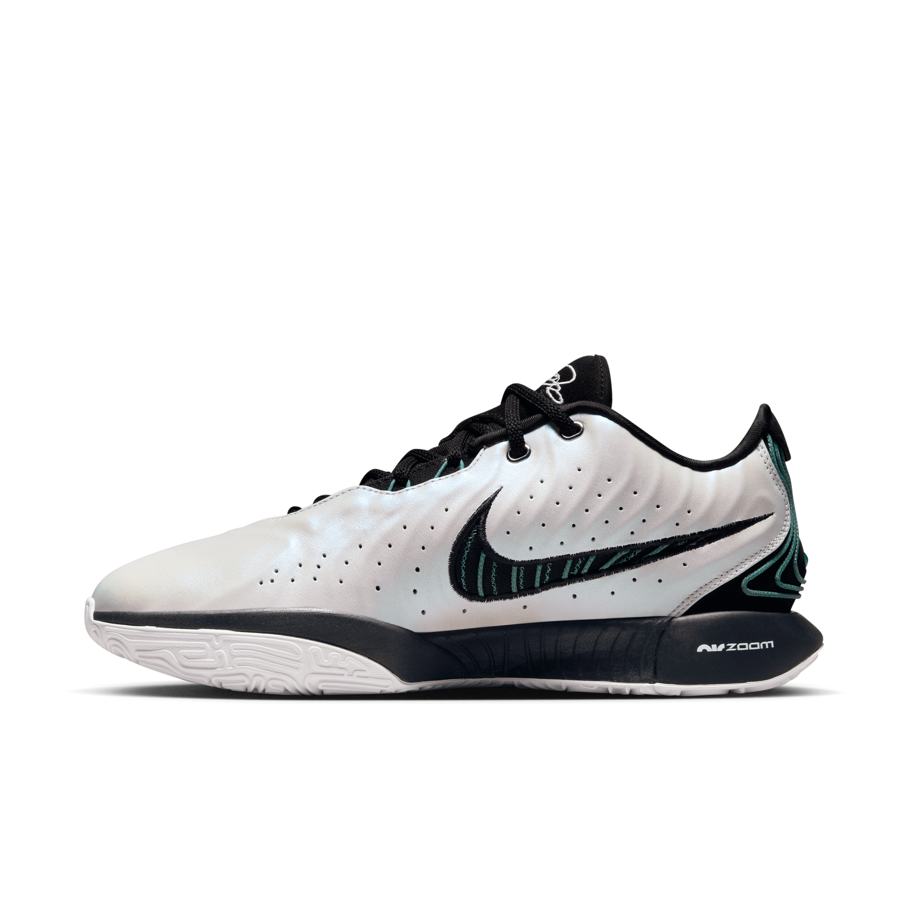 Nike - Men - Lebron XXI - White/Black – Nohble Nike - Men - Lebron XXI - White/Black – Nohble