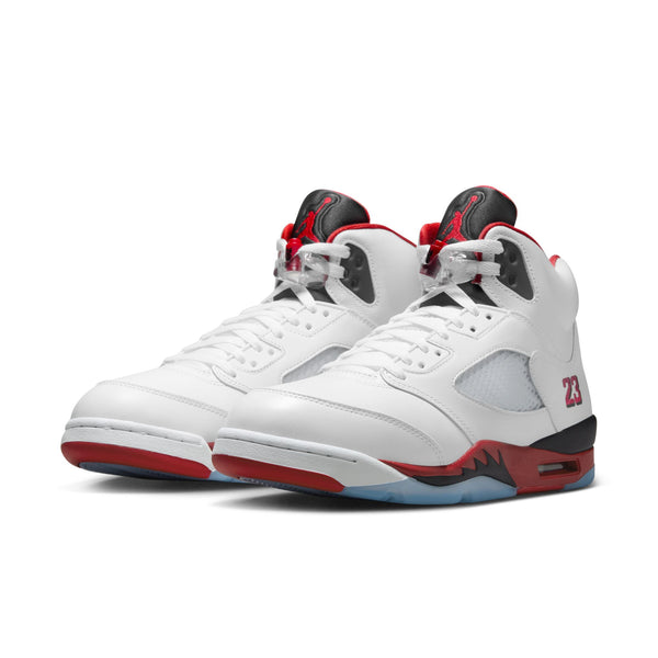 Jordan - Men - Air Jordan Retro 5 OG - White/Fire Red/Black