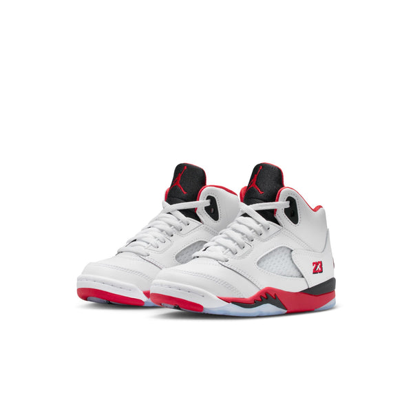 Jordan - Boy - PS Retro 5 OG - White/Fire Red/Black