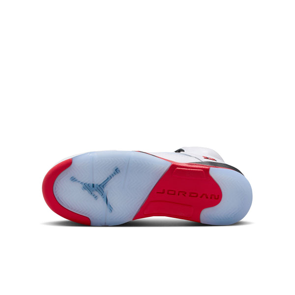 Jordan - Boy - GS Air Jordan Retro 5 OG  - White/Fire Red/Black