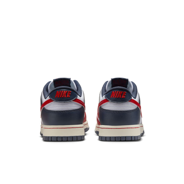 Nike - Men - Dunk Low Retro - White/University Red/Thunder Blue