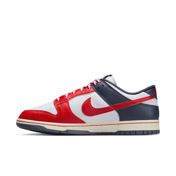 Nike - Men - Dunk Low Retro - White/University Red/Thunder Blue