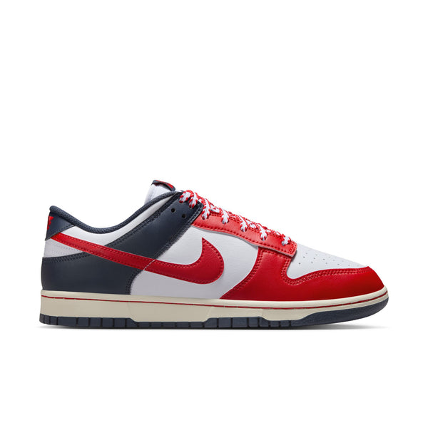 Nike - Men - Dunk Low Retro - White/University Red/Thunder Blue