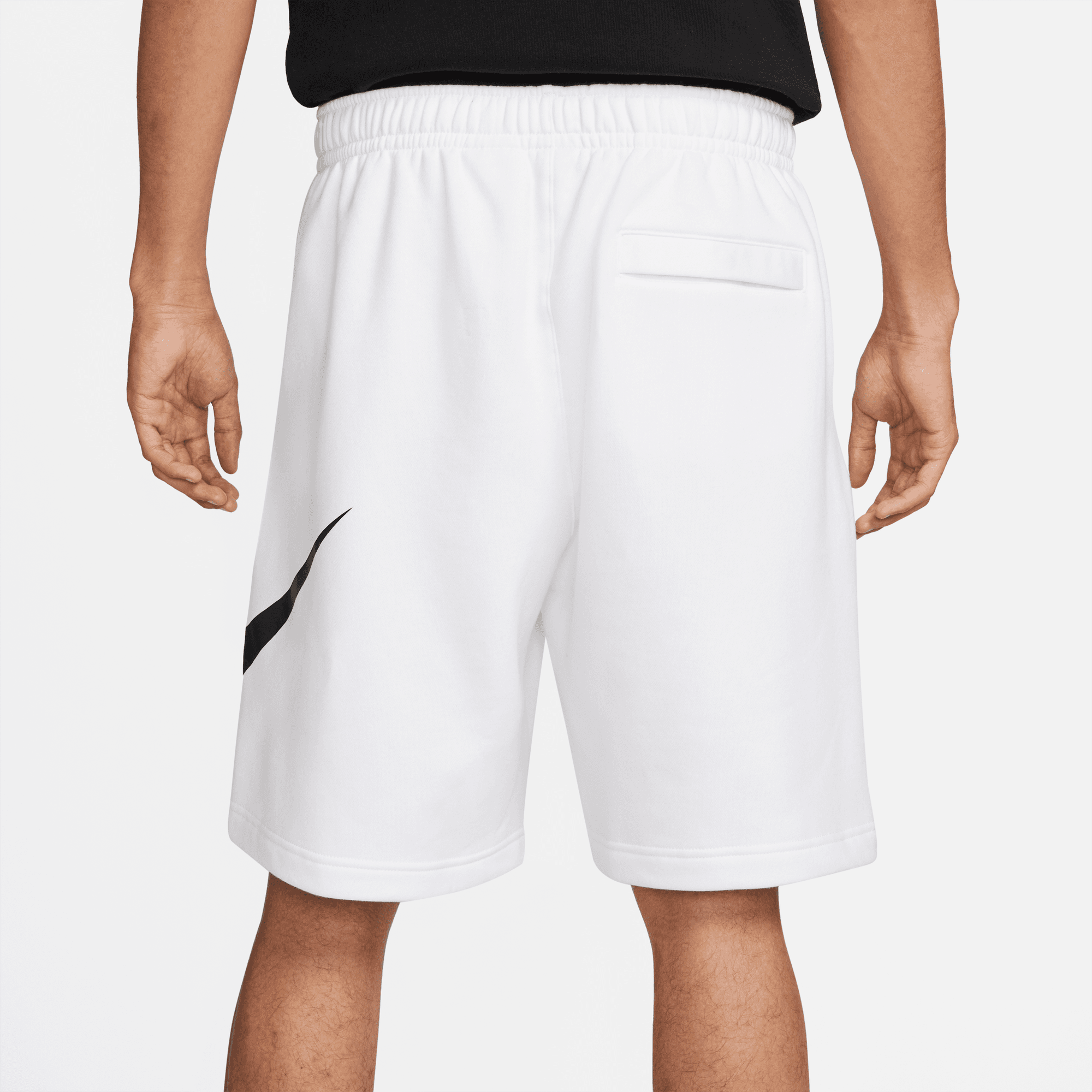 Nike - Men - Club Sweat Short - White/Black – Nohble Nike - Men - Club Sweat Short - White/Black – Nohble