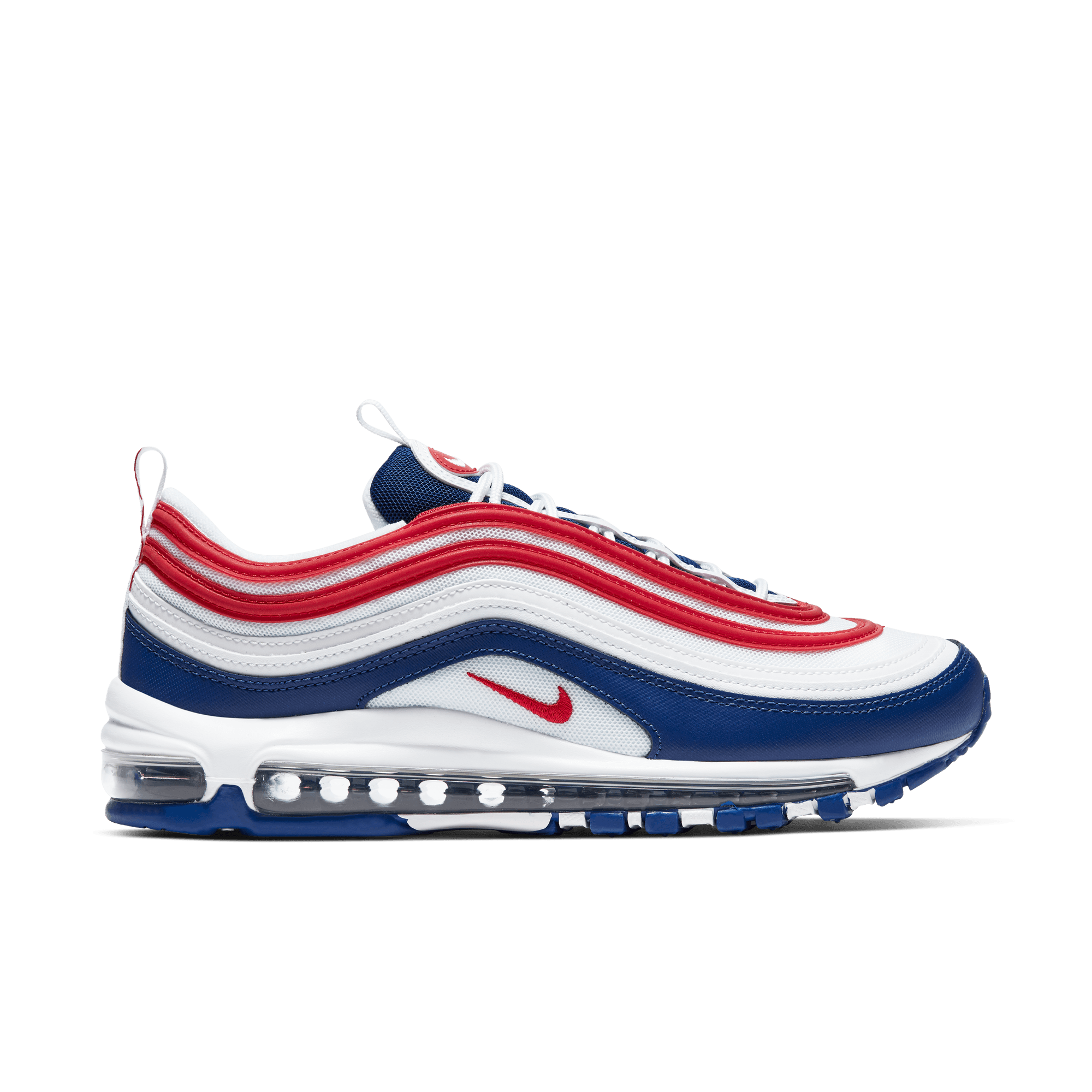 Nike men's air max 97 qs white/varsity-red synthetic clearance