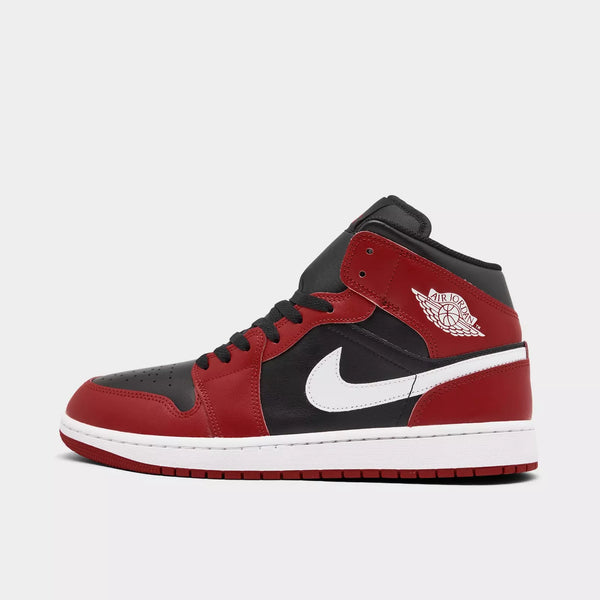 Jordan - Men - Air Jordan 1 Mid - Black/White/Gym Red