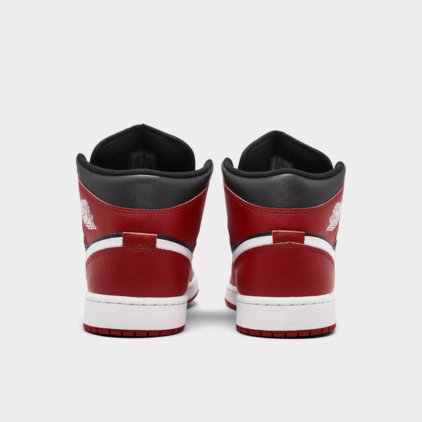 Jordan - Men - Air Jordan 1 Mid - Black/White/Gym Red