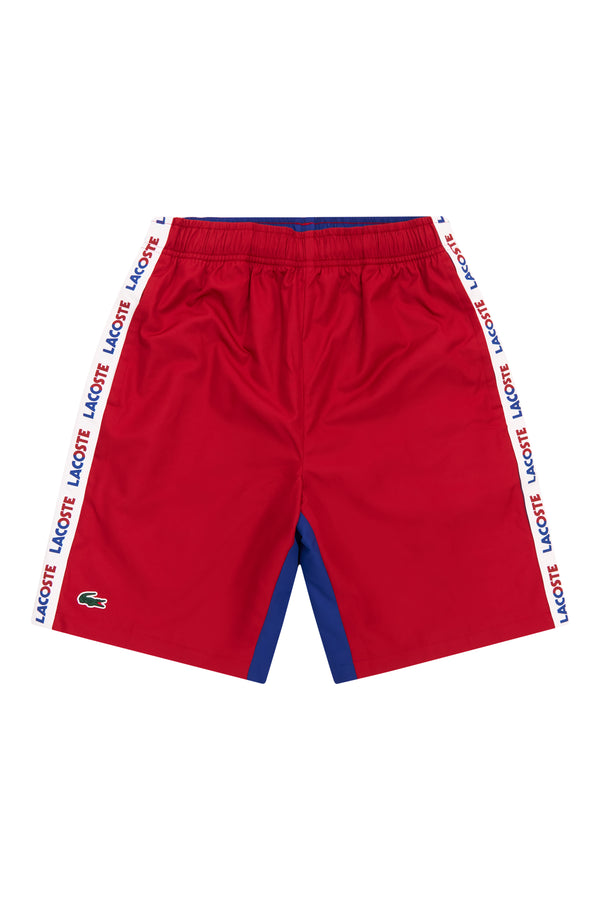 Lacoste - Men - Colorblocked Tennis Short - Red/Blue