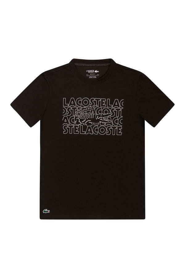 Lacoste - Men - Logo Block Tee - Black