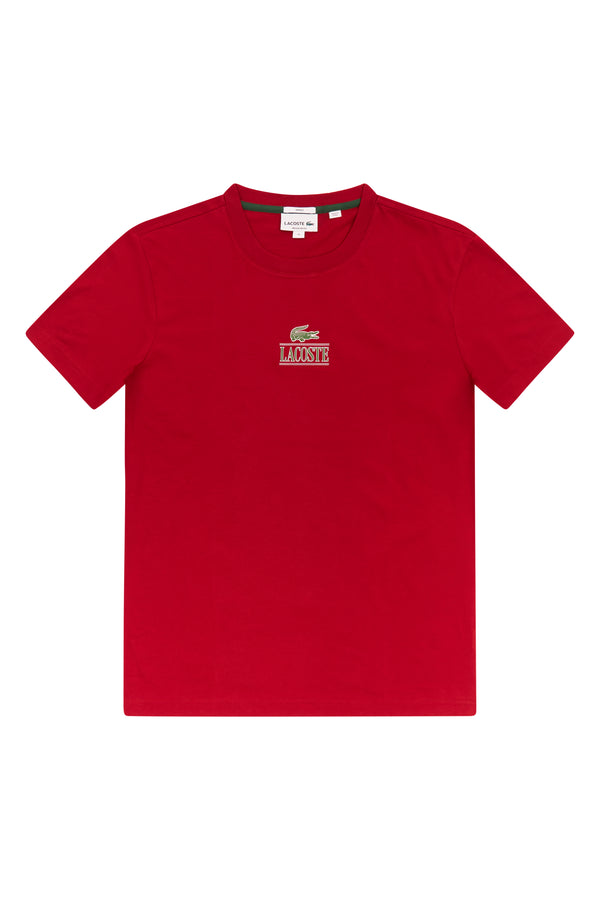 Lacoste - Men - Logo Block Tee - Red