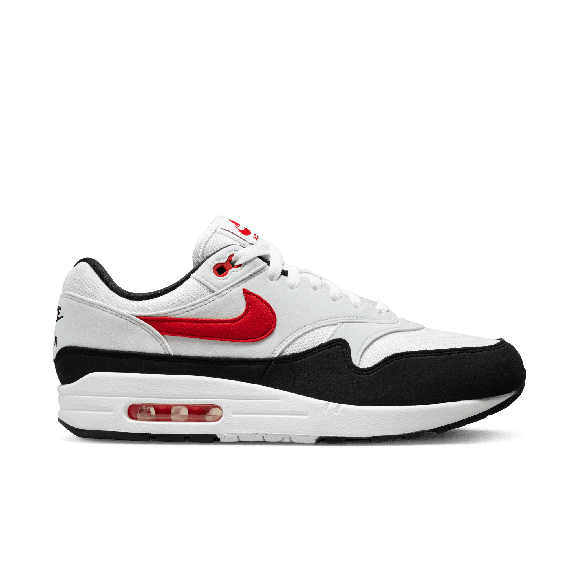 Nike - Men - Air Max 1 - White/University Red/Platinum – Nohble Nike - Men - Air Max 1 - White/University Red/Platinum – Nohble
