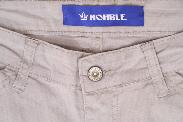 Nohble - Men - Ripstop Multi Pocket Cargo Pant - Grey