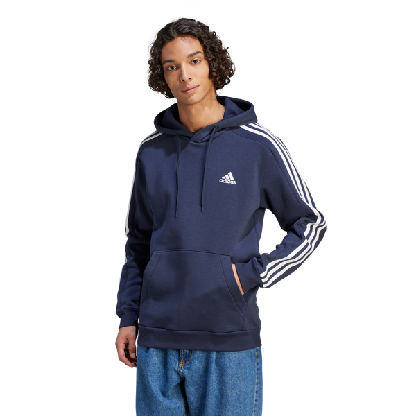 adidas Men 3 Stripes Hoodie Legend Ink