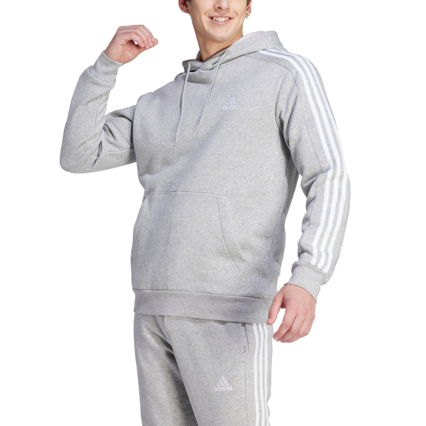 adidas - Men - 3-Stripes Hoodie - Medium Grey Heather