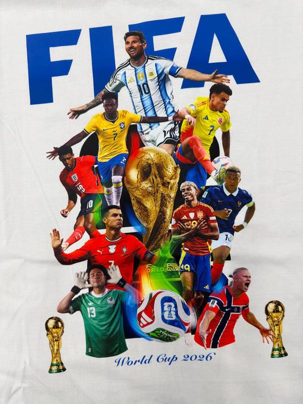 Nohble - Men - FIFA World Cup 2026 Big Art Tee - By Nover - White