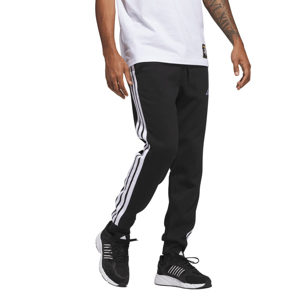 adidas - Men - Essentials 3-Stripes Fleece Joggers - Black