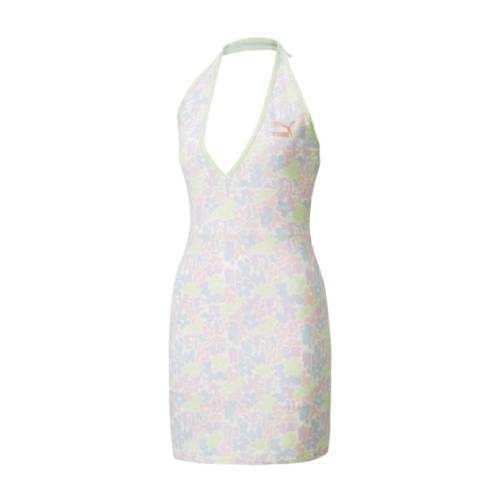 PUMA - Women - Resort AOP Halterneck Dress - Pristine Nohble PUMA - Women - Resort AOP Halterneck Dress - Pristine Nohble
