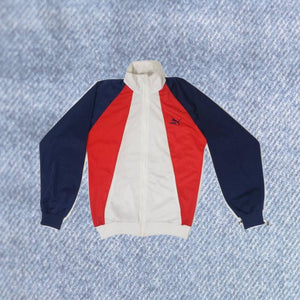 Vintage - Men - Puma Track Jacket - White, Blue, Red