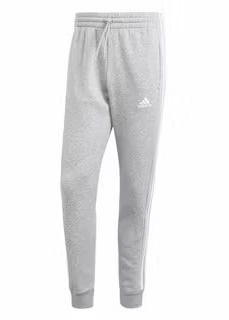 adidas - Men - 3-Stripes Tapered Cuff Joggers - Medium Grey Heather