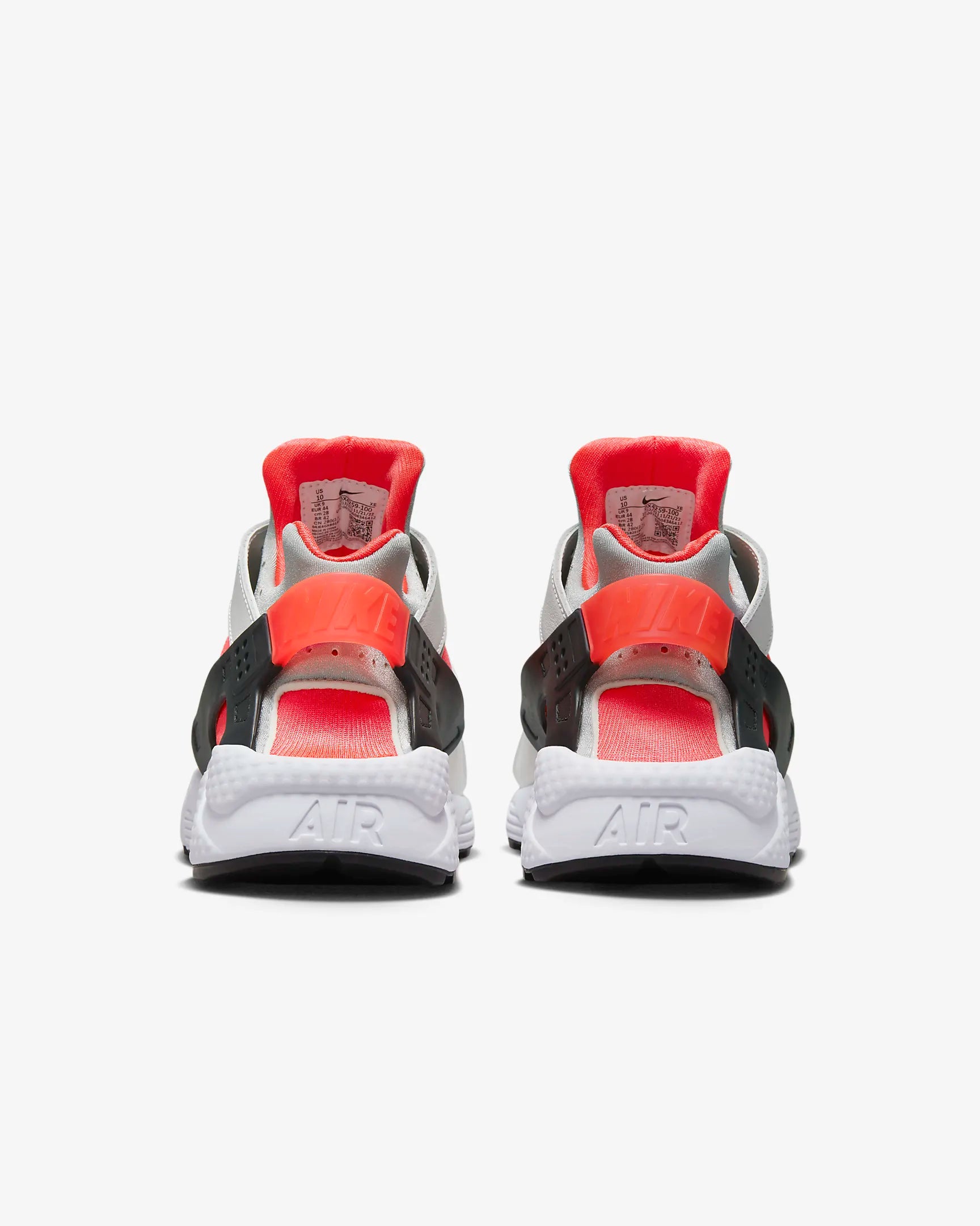 Nike Men Air Huarache White Metallic Silver Infrared 23 Nohble