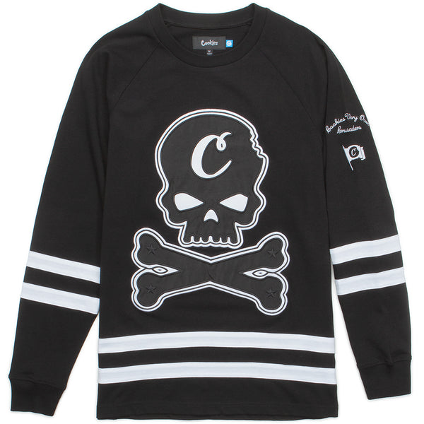 Cookies - Men - Crusaders LS Knit Hockey Jersey - Black/White