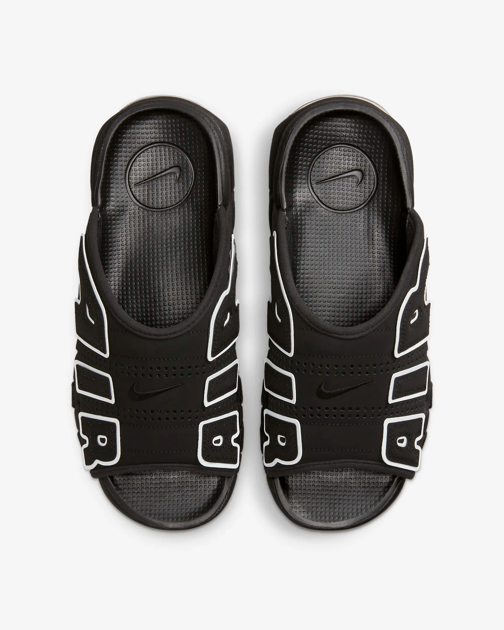 Nike - Men - Air More Uptempo Slide - Black/White - Nohble