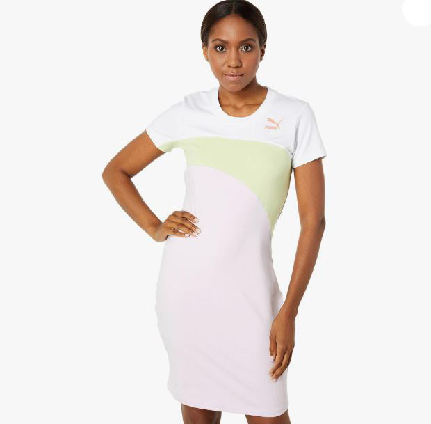 puma shirt dress Puma Sport Graphic Short Sleeve Relaxed Jersey T-Shirt Dress
