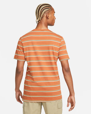 Nike - Men - Striped Club Tee - Dark Russet