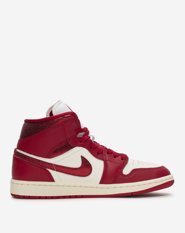 Jordan - Women - Air Jordan 1 Mid SE - Sail/Varsity Red/Team Red