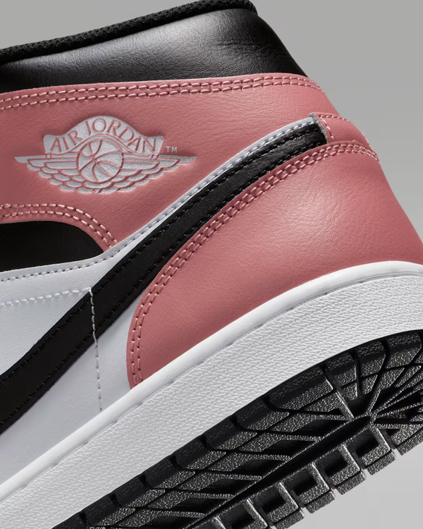 Jordan - Men - Air Jordan 1 Mid - White/Black/Rust Pink