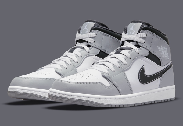 Jordan - Men - Air Jordan 1 Mid - Lt Smoke Grey/White/Anthracite