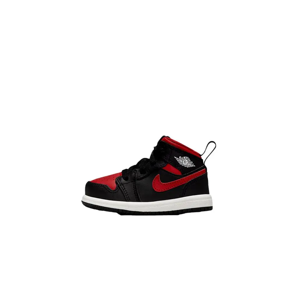 Jordan - Boy - TD Jordan 1 Mid - Black/Varsity Red/Summit White