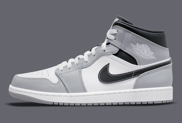 Jordan - Men - Air Jordan 1 Mid - Lt Smoke Grey/White/Anthracite