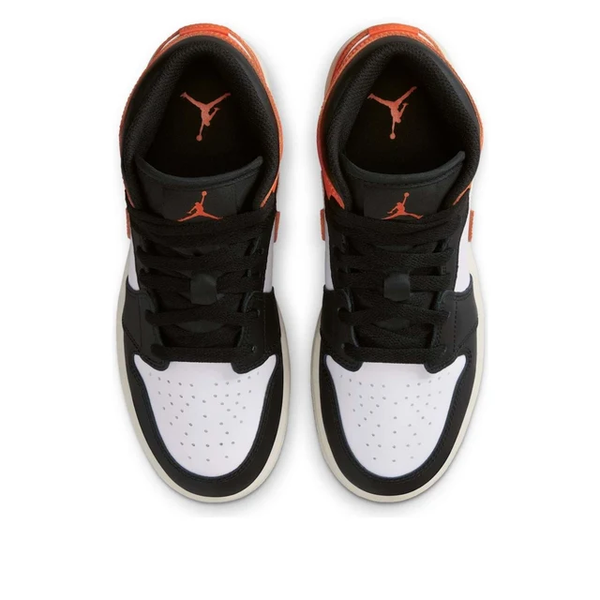 Jordan - Boy - GS Air Jordan 1 Mid - Starfish/Black/White/Sail