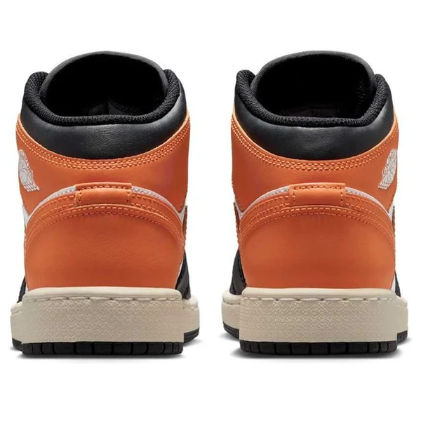 Jordan - Boy - GS Air Jordan 1 Mid - Starfish/Black/White/Sail