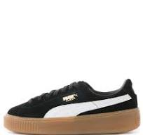 PUMA - Women - W Suede Platform - Black/White/Gum