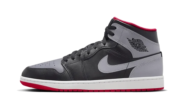 Jordan - Men - Air Jordan 1 Mid - Black/Cement Grey/Fire Red