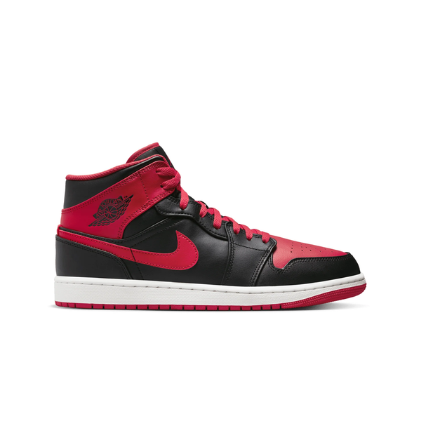 Jordan - Men - Air Jordan 1 Mid - Black/Fire Red/White