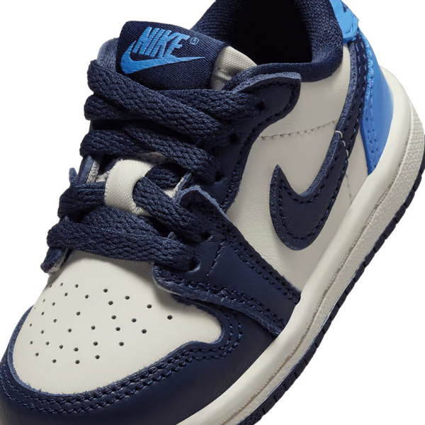Jordan - Boy - TD Jordan 1 Retro Low - Obsidian/University Blue/Sail